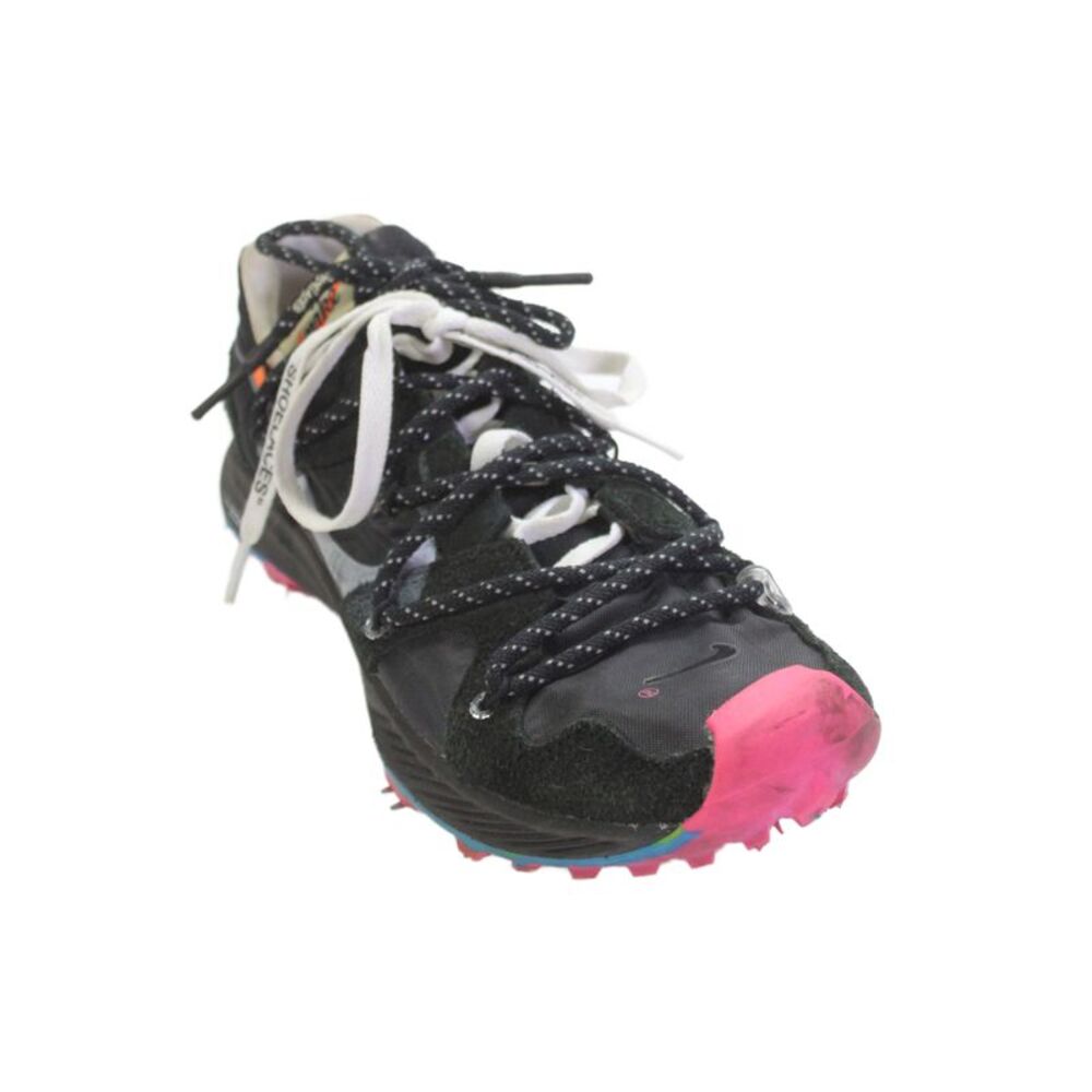 Nike x Off White Womens Air Zoom Terra Kiger 5 Sneakers Black Pink Size 8